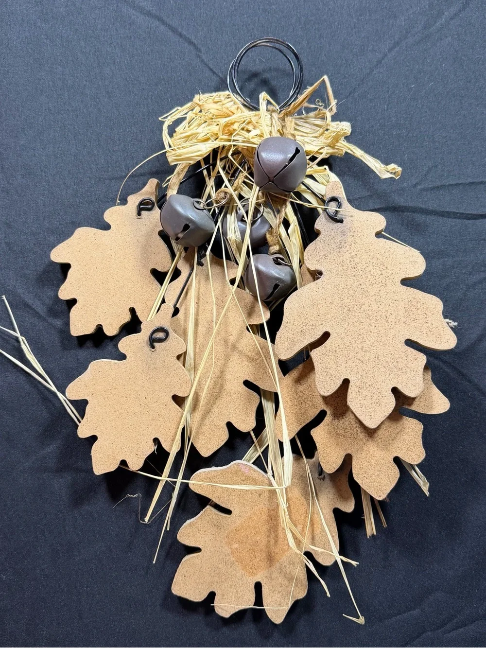 Hobby Lobby Neutral Cream and Rust Oak Leaf Garland